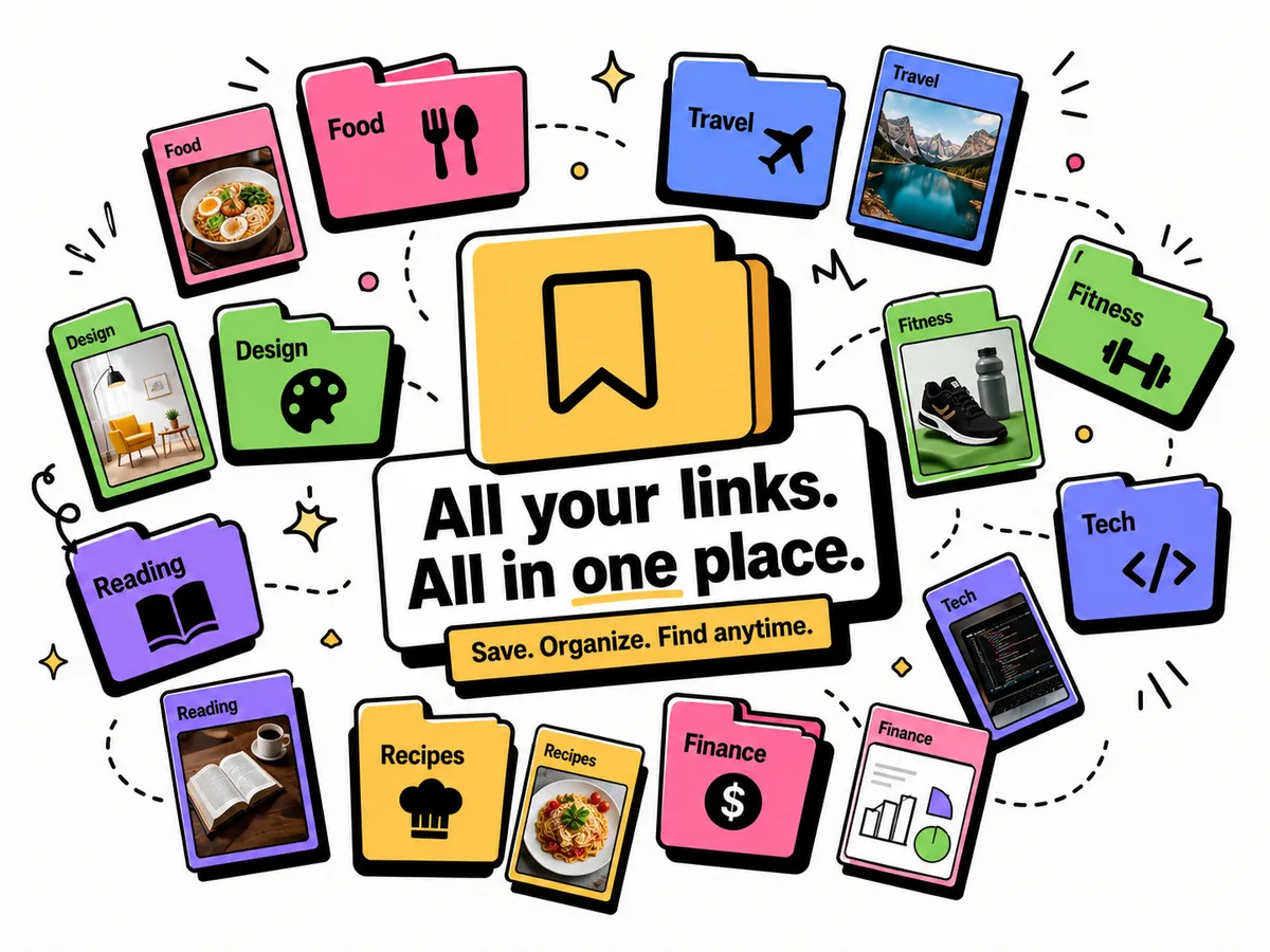 Saving a link from any app into Tuckii with one tap from the share sheet