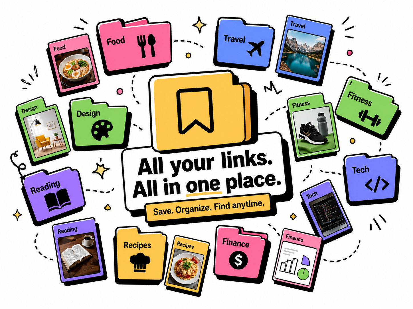 Saving a link from any app into Tuckii with one tap from the share sheet