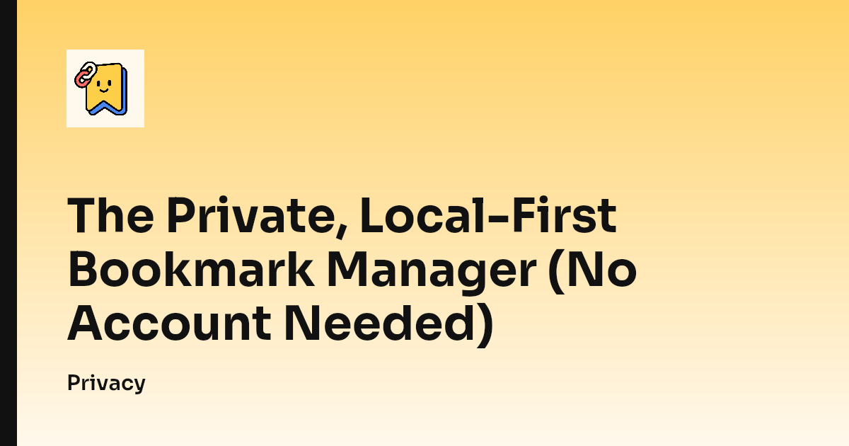 Local-first keeps your links on your device versus cloud storage on a server